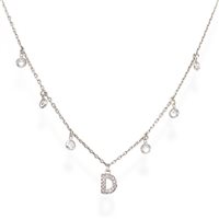 Collana Amen Donna Letterami in Argento Zirconia CLBBZD - CLBBZD